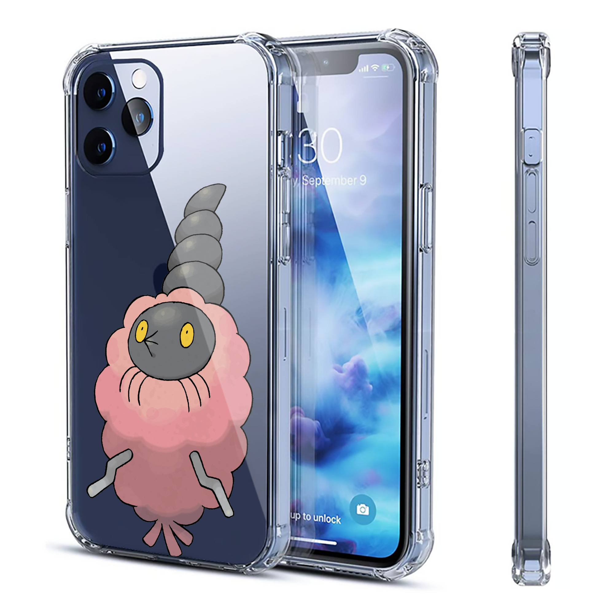 （画像用） ポケットモンスター Pokémon 【iPhone 12シリーズ対応】透明スマホケース（クリアソフトケース）